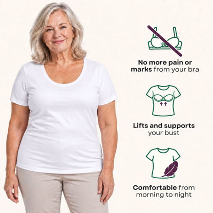 Built-In Bra Comfort T-Shirt